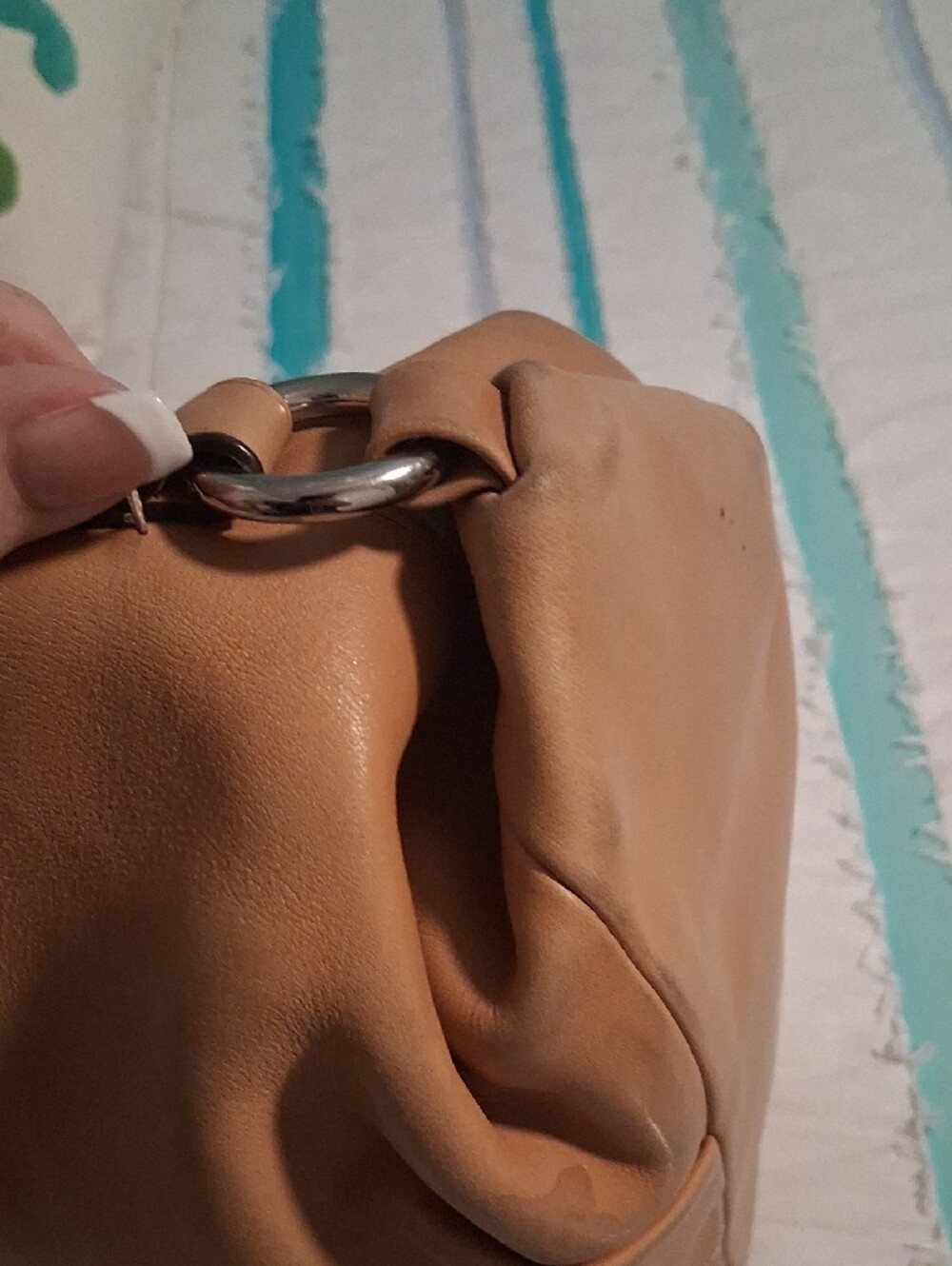 Coach Tan Leather Crossbody Shoulder Bag Authentic.  See All Pics . As Is - Picture 8 of 16